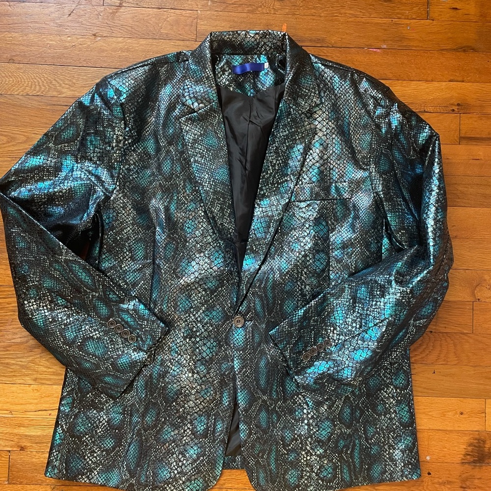 Brand New Men’s size 2X Metallic Snake Print Suit Jacket
